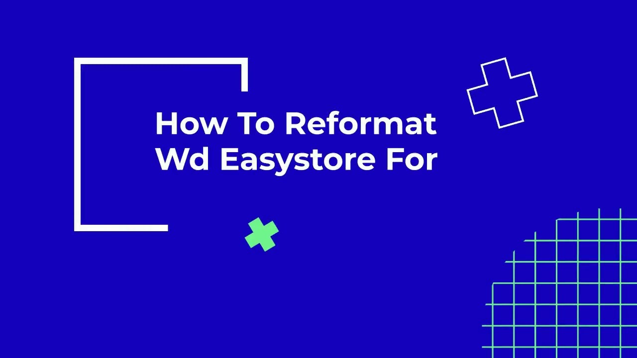 reformat wd easystore for mac